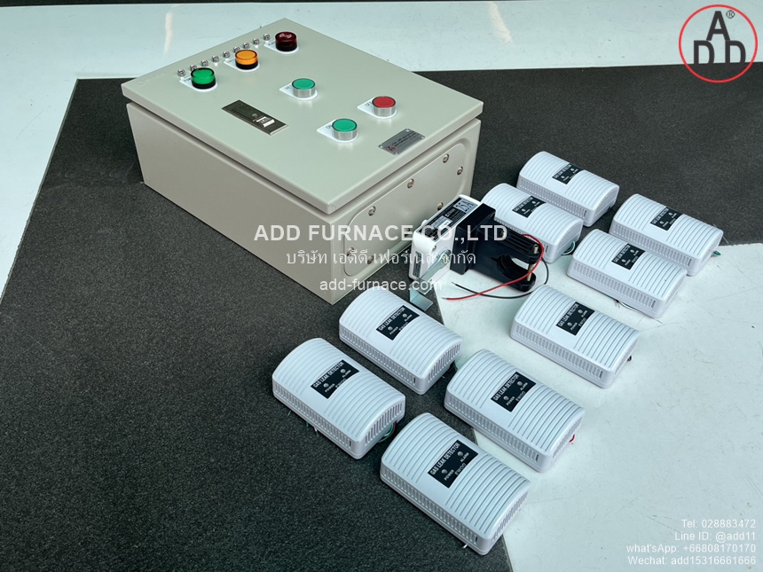 ควบคุมตรวจจับแก๊สรั่ว9จุด(มอเตอร์วาล์ว)Yamataha-GLD-12 9Point Application With Motor Valve(2)